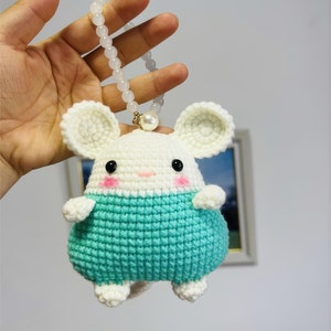 Adorabile schema all'uncinetto per topi paffuti - Download immediato