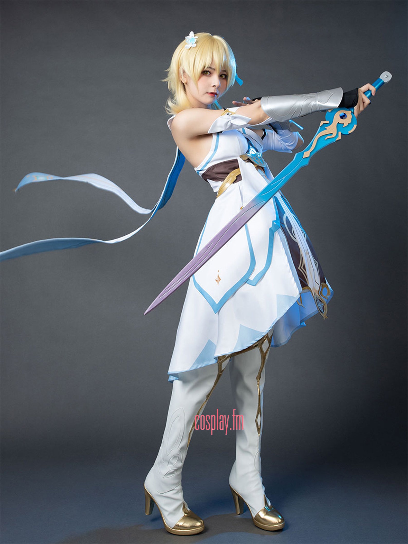 Genshin Impact Traveler Lumine Cosplay Costume Lumine Dress Etsy