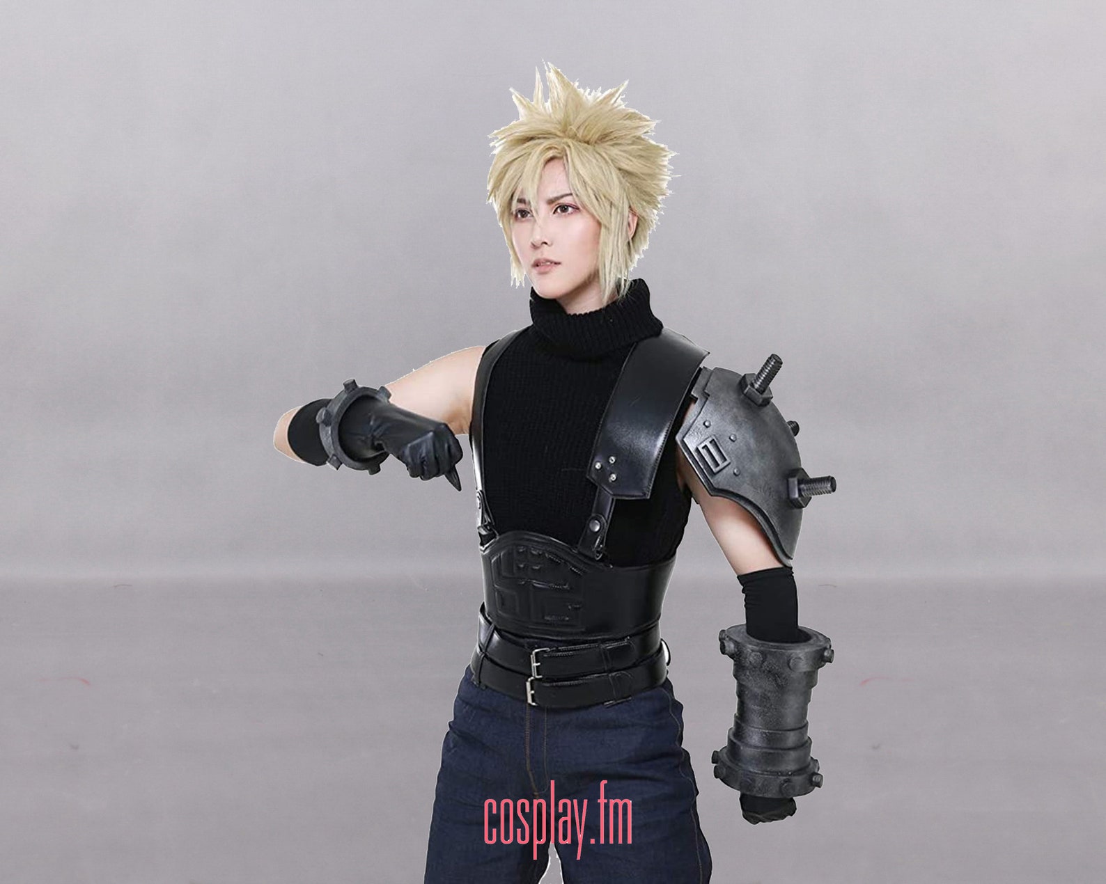 cloud strife sweater vest