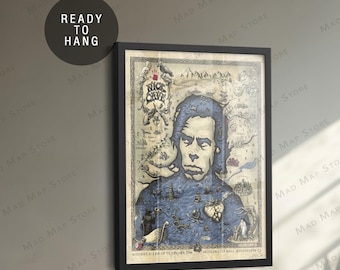 2006 Nick Cave Concert Poster: Framed Canvas Art Print