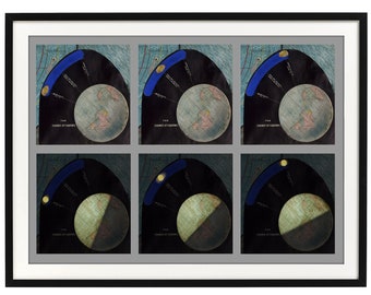 Vintage Solar System Map Print: 1887 Celestial Poster Art