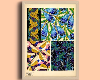 Eugène Séguy Insect Art Print: Vintage Art Deco Illustration