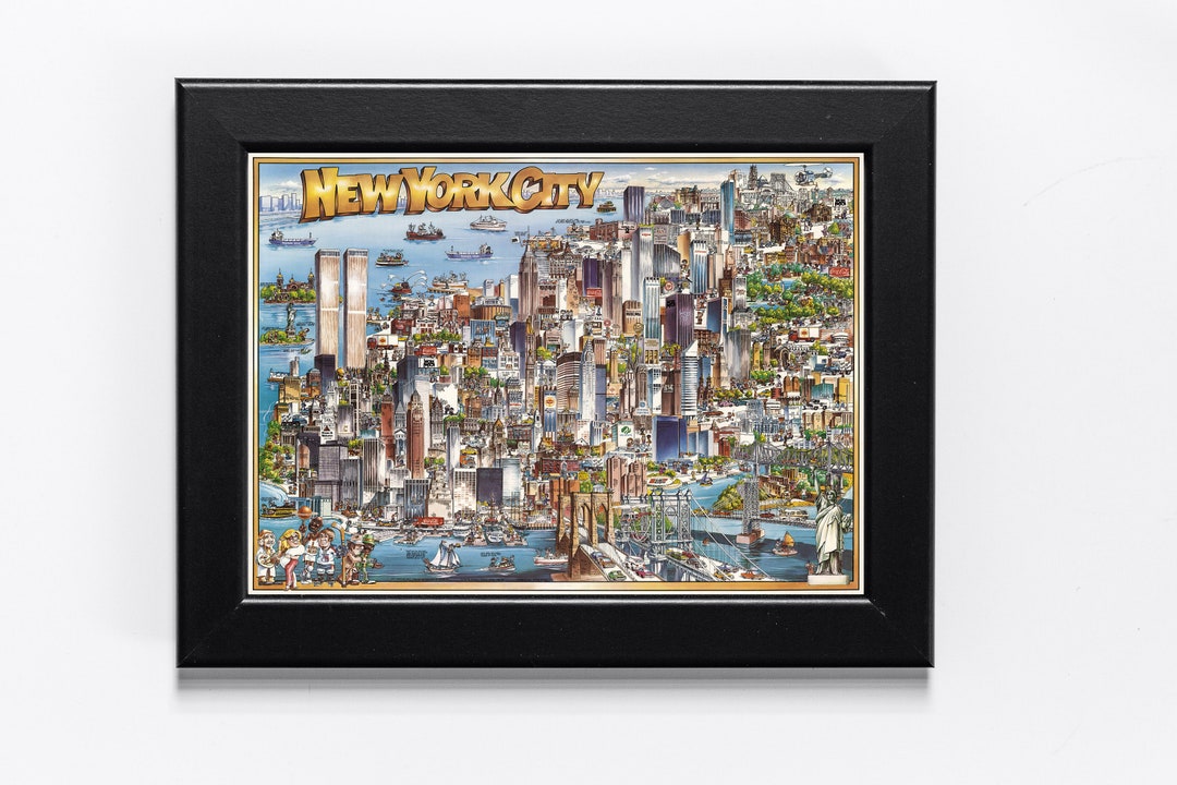 1981 New York City Map - Vintage NYC Poster Print - New York