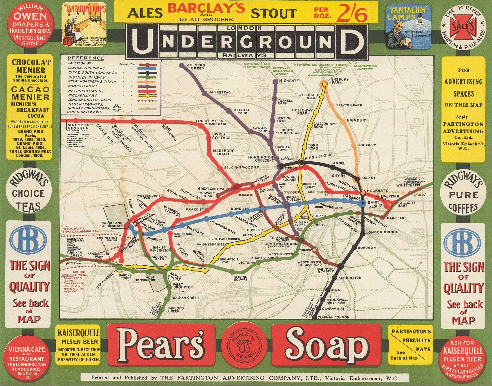 London Underground Map Poster