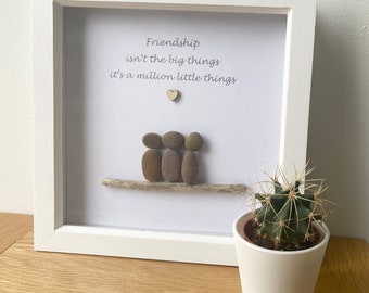 Personalised Friendship, Bestie, Best Friend, Special Friend Pebble Picture Frame for all occasions.