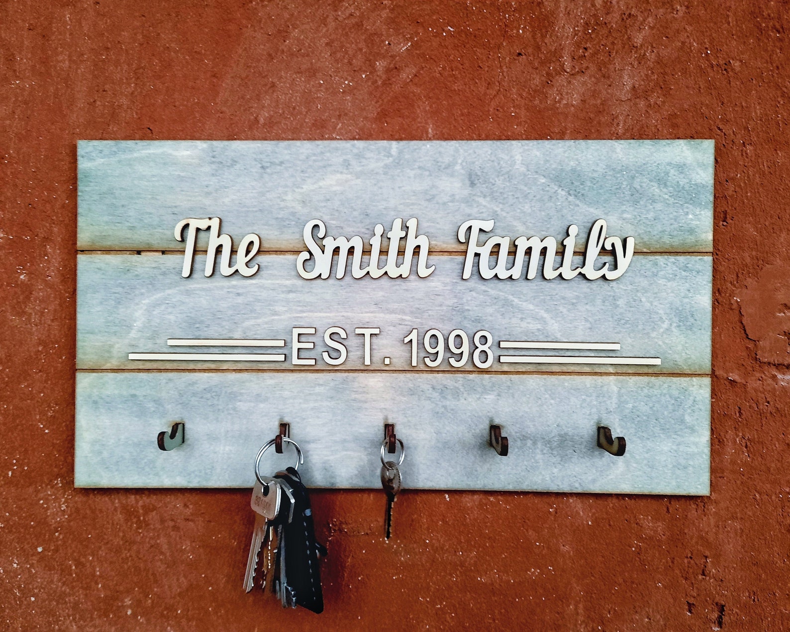 Personalized wall key holder Etsy