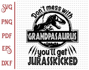 Download Grandpasaurus Svg Etsy