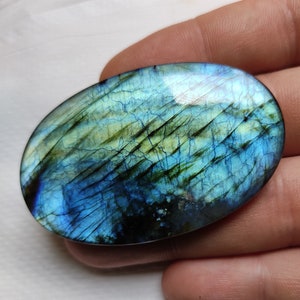 Labradorite Gemstone,Natural Labradorite,Flashy Labradorite,Loose Gemstone,Labradorite Cabochon,Jewelry Making,Oval Shape,56X36X7MM 134.00Ct