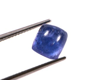 AAAA Tanzanite Cabochon, Loose Gemstone, December Birthstone (7X8X5MM, 2.90Ct)