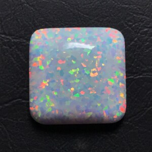 Opal Cabochon Natural Synthetic Opal Loose Gemstone Opal Cabochon Multi Fire Opal Cabochon Gemstone For Jewelry Square Shape 20X20X7MM 20.Ct