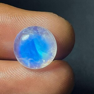 Moonstone Rainbow, Moonstone Cabochon,Natural Moonstone, Flashy Moonstone Rainbow,Moonstone Gemstone for Jewelry Making 12*12*5MM 6.40Cts