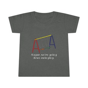 Going Down Swinging Toddler T-shirt - Emo Toddler - Playground - Pop Punk - Fall Out Boy