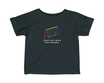 Going Down Swinging Baby Shirt - Emo - Fall Out Boy - Playground - Pop Punk - Baby Shower Gift - Toddler