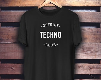 DETROIT TECHNO T-SHIRT | Unisex t-shirt | Rave | Electronic music | Festival | Party t-shirt | House music t-shirt