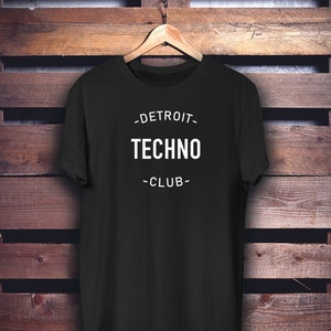 DETROIT TECHNO T-SHIRT | Unisex t-shirt | Rave | Electronic music | Festival | Party t-shirt | House music t-shirt