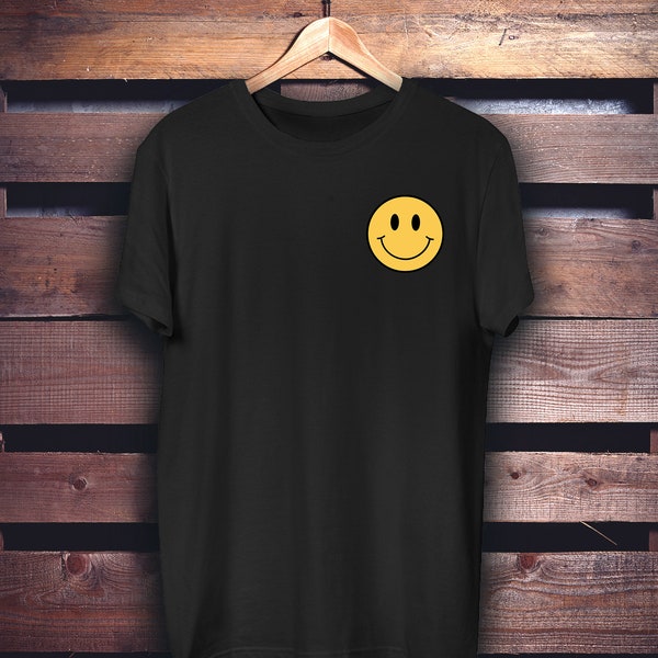 T-SHIRT ACID HOUSE T-shirt techno visage souriant | T-shirt Rave | Musique électronique | Fête | T-shirt de fête | Tee-shirt maison