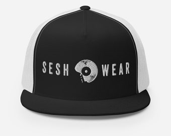 SESH WEAR CAP Embroidery | | Techno hat | Dj cap | Party cap | Electronic music | Rave hat | Festival cap | Techno snapback