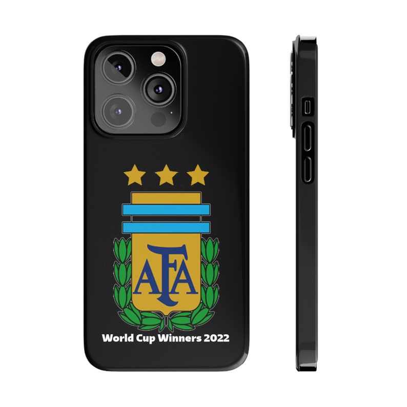 Argentina World Cup Winners 2022 Phone Case for iPhone 14 13 12 11 7 6 Pro Max Xr, Samsung Galaxy S6 S7 S9 Football Copa Del Mundo image 1