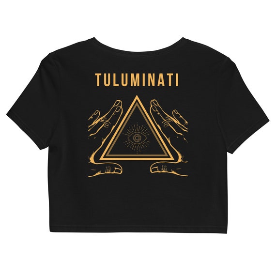 TULUMINATI CROP TOP  | Tulum | Jungle Rave | Mexico | Rave | Techno t-shirt | House music tee | Acid house | Festival | Women's crop top