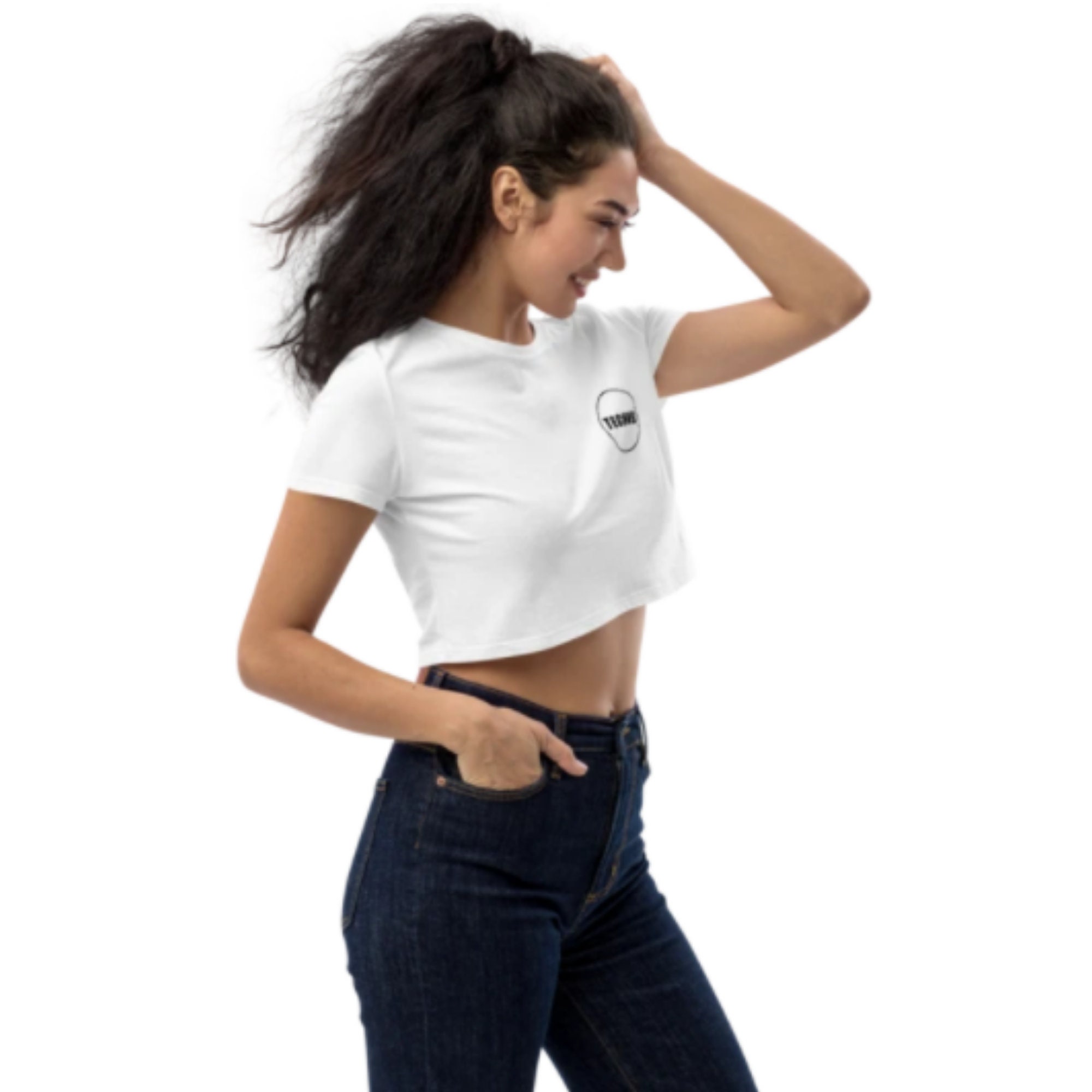 【AEAE】RAVE CROP T-SHIRT [WHITE] Arcade Raver Crop Top – The Arcade Rave
