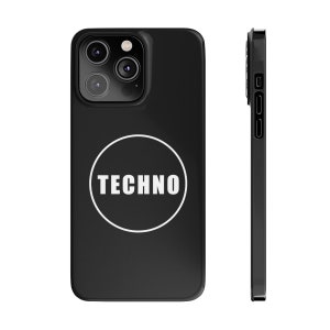 TECHO MUSIC Phone Case for iPhone 14 13 12 11 7 6 Pro Max Xr, Samsung Galaxy S6 S7 S9 House Music Electronic Music Acid House