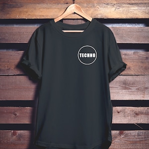 TECHNO CAMISETA | Camiseta unissex | Delírio | Música eletrônica | Festival | Camiseta de festa | Camiseta de música house