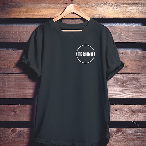 TECHNO T-SHIRT / Camiseta unisex / Rave / Música electrónica / Festival / Camiseta de fiesta / Camiseta de música house