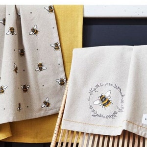 Bumble Bee Cotton Tea Towel Set