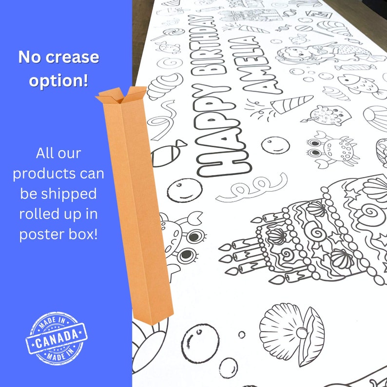 May include: A black and white coloring page featuring a birthday cake with candles, a mermaid, and the text "HAPPY BIRTHDAY AMELIA".