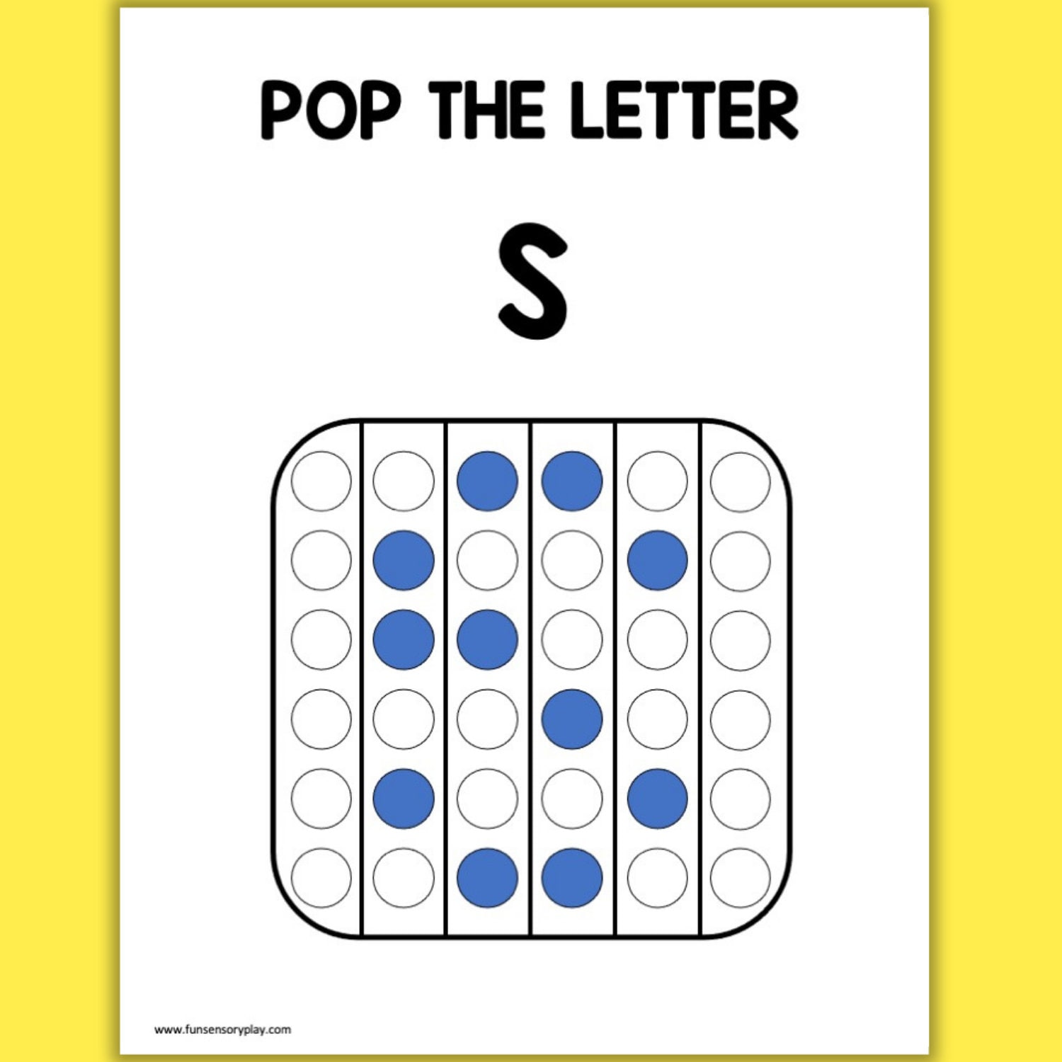 Pop It Printable