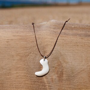Half-moon sea shell necklace