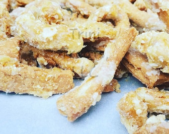 Kurma/ Trini Snacks/ Trini Delicacy/ Trinidad Kurma/Crunchy/Mithai/Mitai/ Regular Kurma/. This is a SWEET confection.