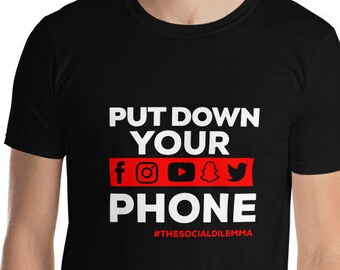 The Social Dilemma Shirt / Netflix Shirt / Social Dilemma Clothing / Social Media Awareness Tshirt / Put Down Your Phone
