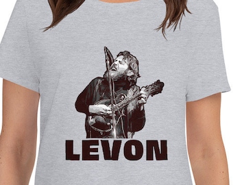 Levon Helm / Mujer Camisa / Camisa de Música Country / Rock n Roll / Camisa de Concierto / Vintage Band Tee / Rock Band Shirt / Mandonlin