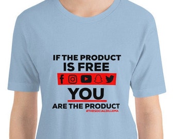 Camisa de Netflix / La camisa del dilema social / Ropa del dilema social / Dilema social de Netflix / Camiseta de concientización sobre las redes sociales