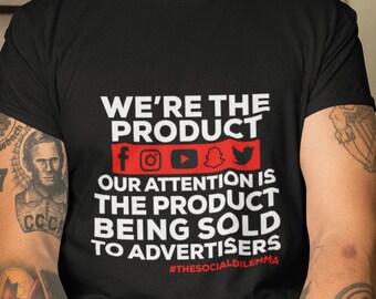 Dilema social de Netflix / La camisa del dilema social / Camisa de Netflix / Ropa de dilema social / Camiseta de concientización sobre las redes sociales / Camisa de protesta