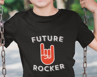 Devil Horns / Rock and Roll / Toddler Top / Future Musician / Guitar Gifts / Music Themed Gift / Toddler Music Shirt / Rock and Roll Shirt