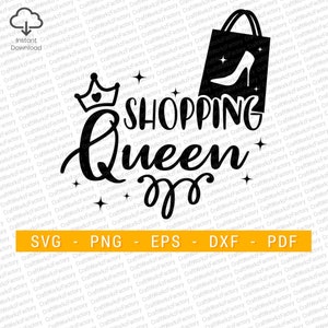 Shopping queen svg, Women's Matching Mommy Me, Shopping addict, Women change the world | Digital Download