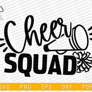 cheer squad mom svg | Instant download