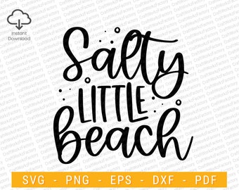Salty little beach svg, Summer Vacation Svg, Beach Svg, Funny Beach Quotes Svg, Salty Svg, girl trip, Beach Life svg | Instant download