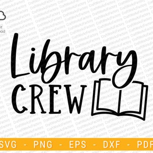Library Crew Svg Librarian Svg Library Team Svg Book Nerd | Etsy Australia