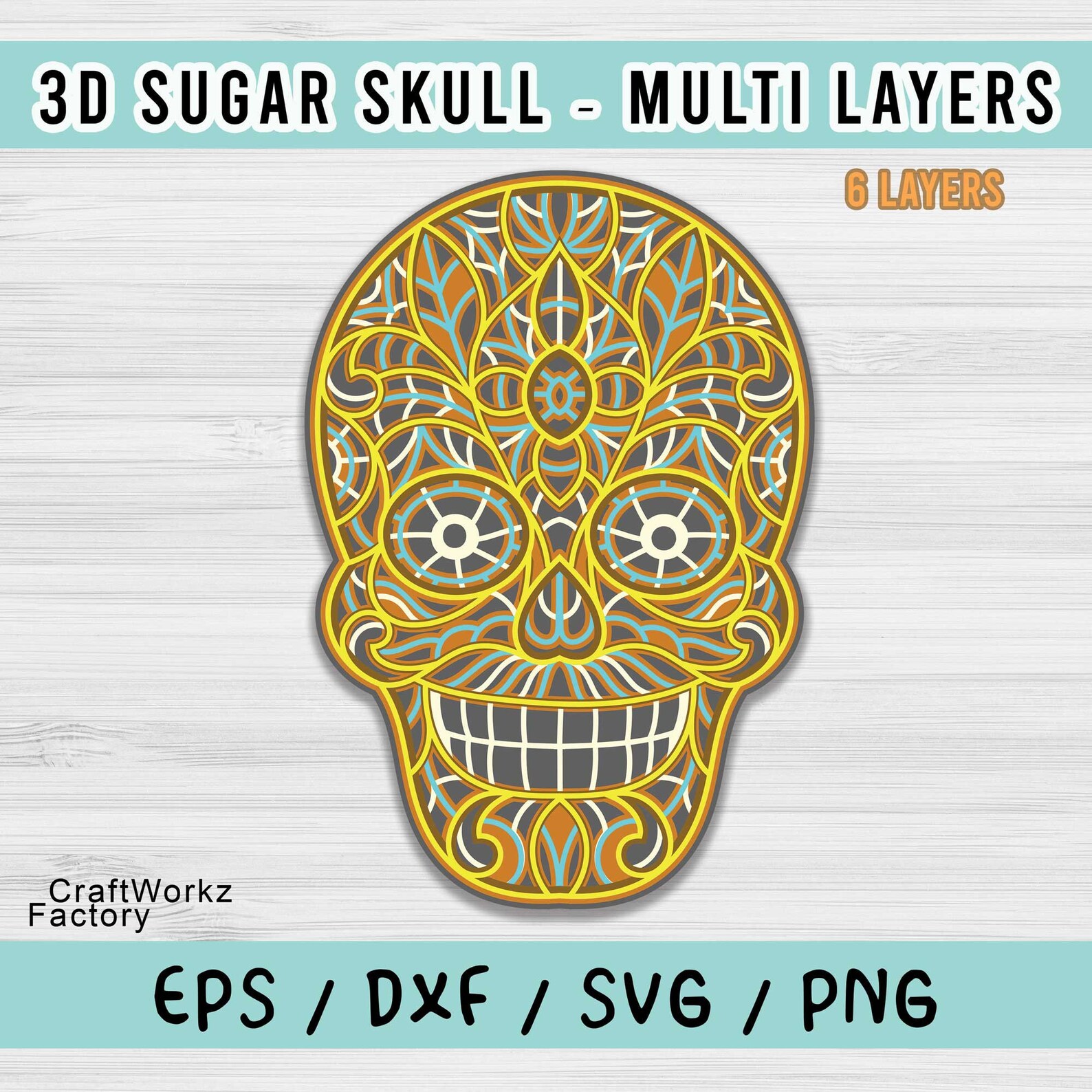 Free Free Layered Skull Svg 872 SVG PNG EPS DXF File