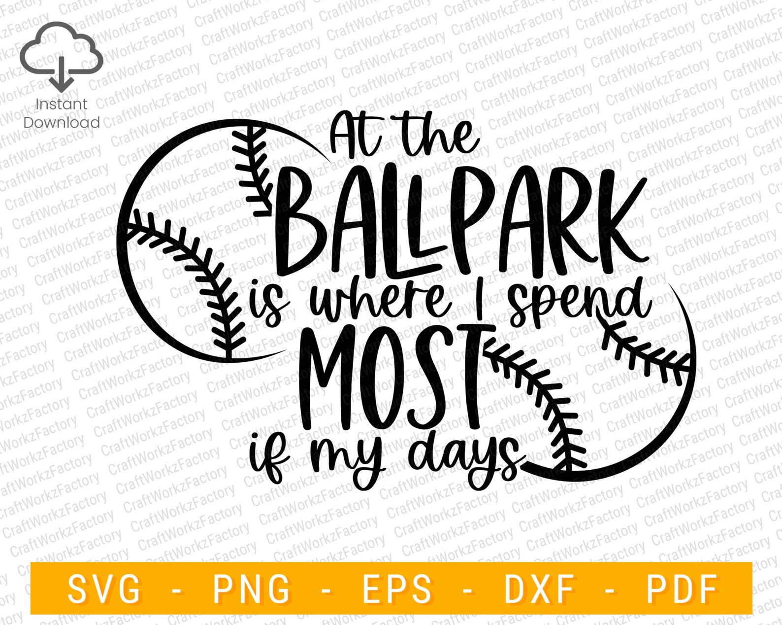 At The Ballpark Is Where I Spend Most Of My Days Sweatshirt