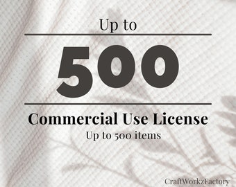 Commercial Use License Add-On - License to use ONE in items for sale