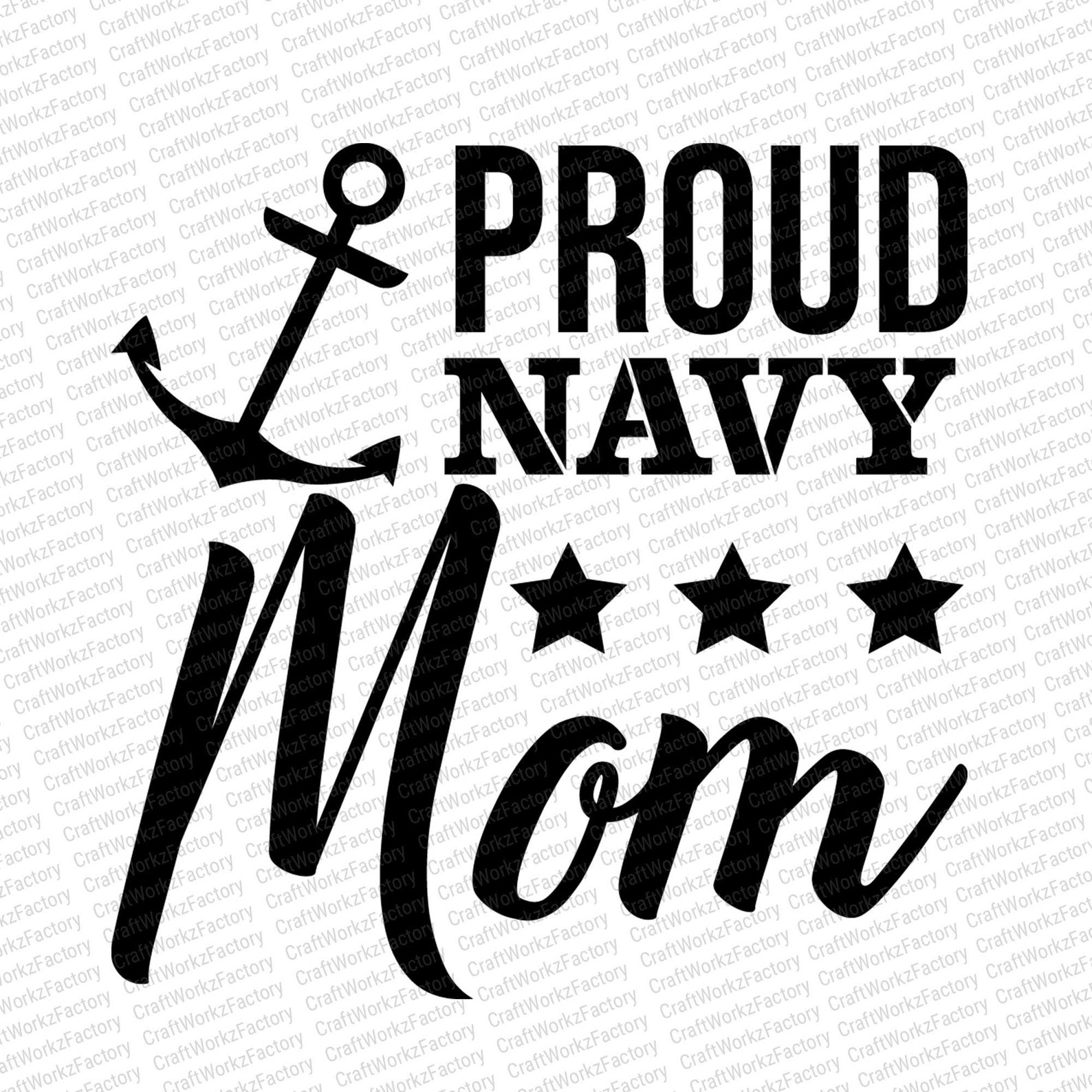 Proud Navy Mom Svg US Star Usna Proud Mom Clipart Military - Etsy