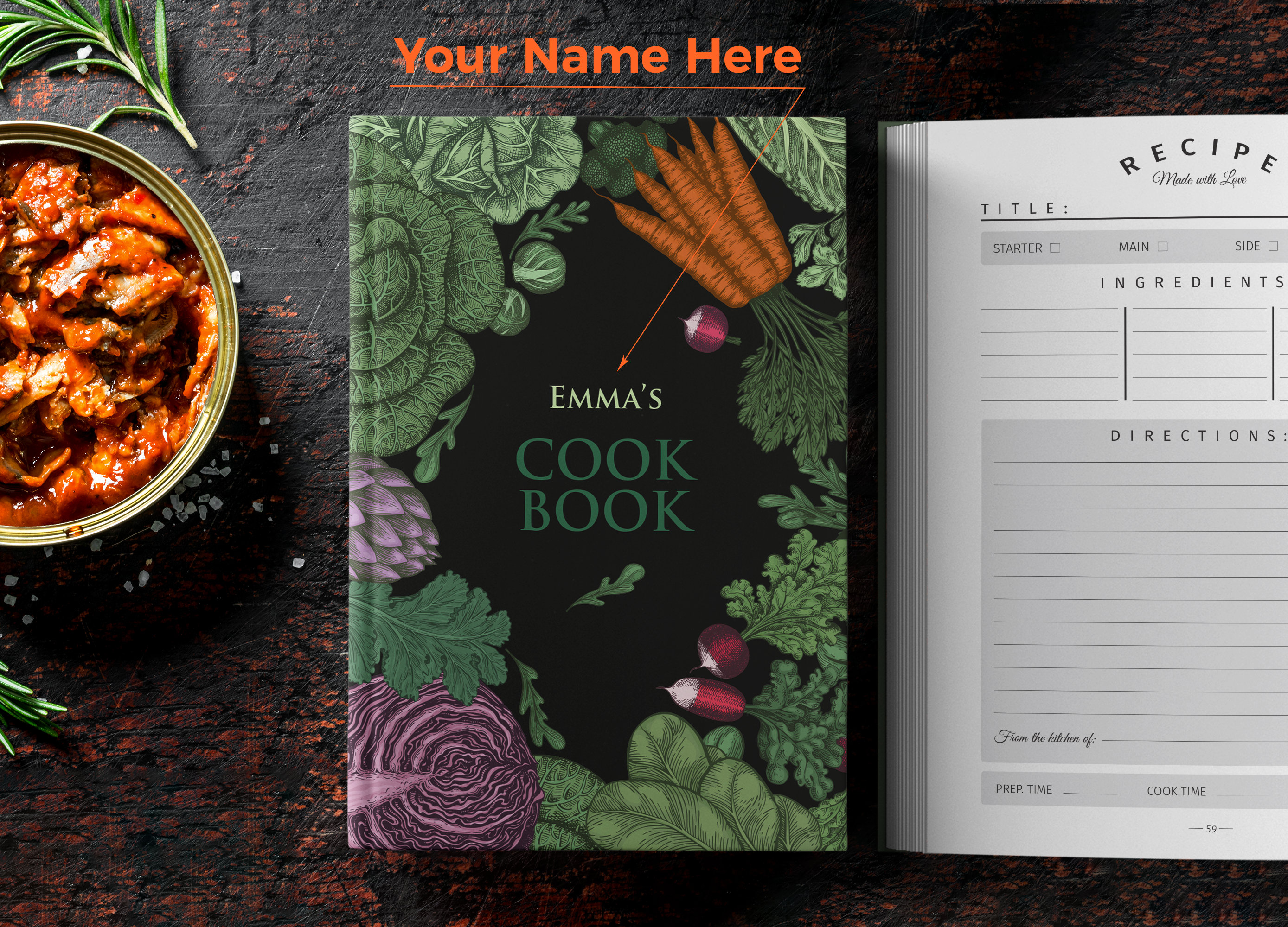 Recipe Book to write in your own recipes: Blank recipe book Customized  Cookbook for Women, Wife, Mom, Grandma Blank Recipe book with Index DIY  Recipe Book by Create Publication, Paperback
