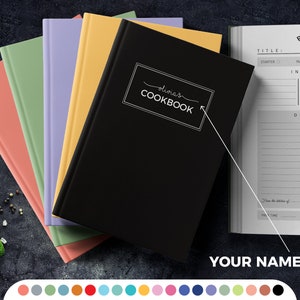 Personalized Recipe Book: Custom Cookbook Gift, 114/228 Recipe Pages