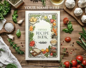 Personalized Recipe Book: Custom Cookbook, Family Keepsake