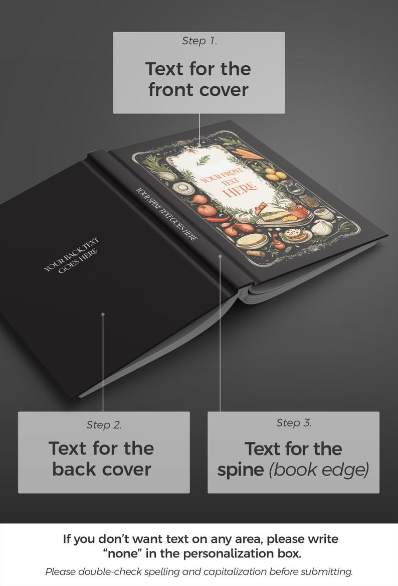 Personalized Recipe Journal: Family Recipe Book for 228+ recipes. Custom Blank Cookbook image 4