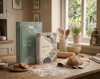Personalized Recipe Book: Custom Kitchen Conversions, 400 Pages